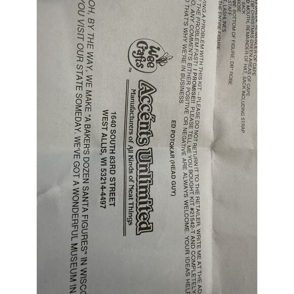 Wee Crafts Baker's Dozen Ready to‎ Paint Santa Ceramic Christmas Figurines - Picture 8 of 16